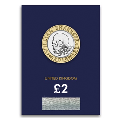 2016 £2 BU Coin (Card) - Shakespeare Tragedies